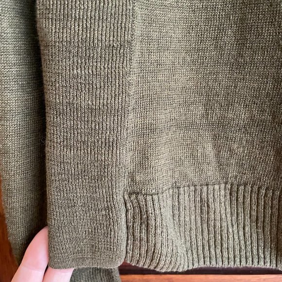 J. Crew Linen Olive Sweater Size XS - Picture 4 of 6